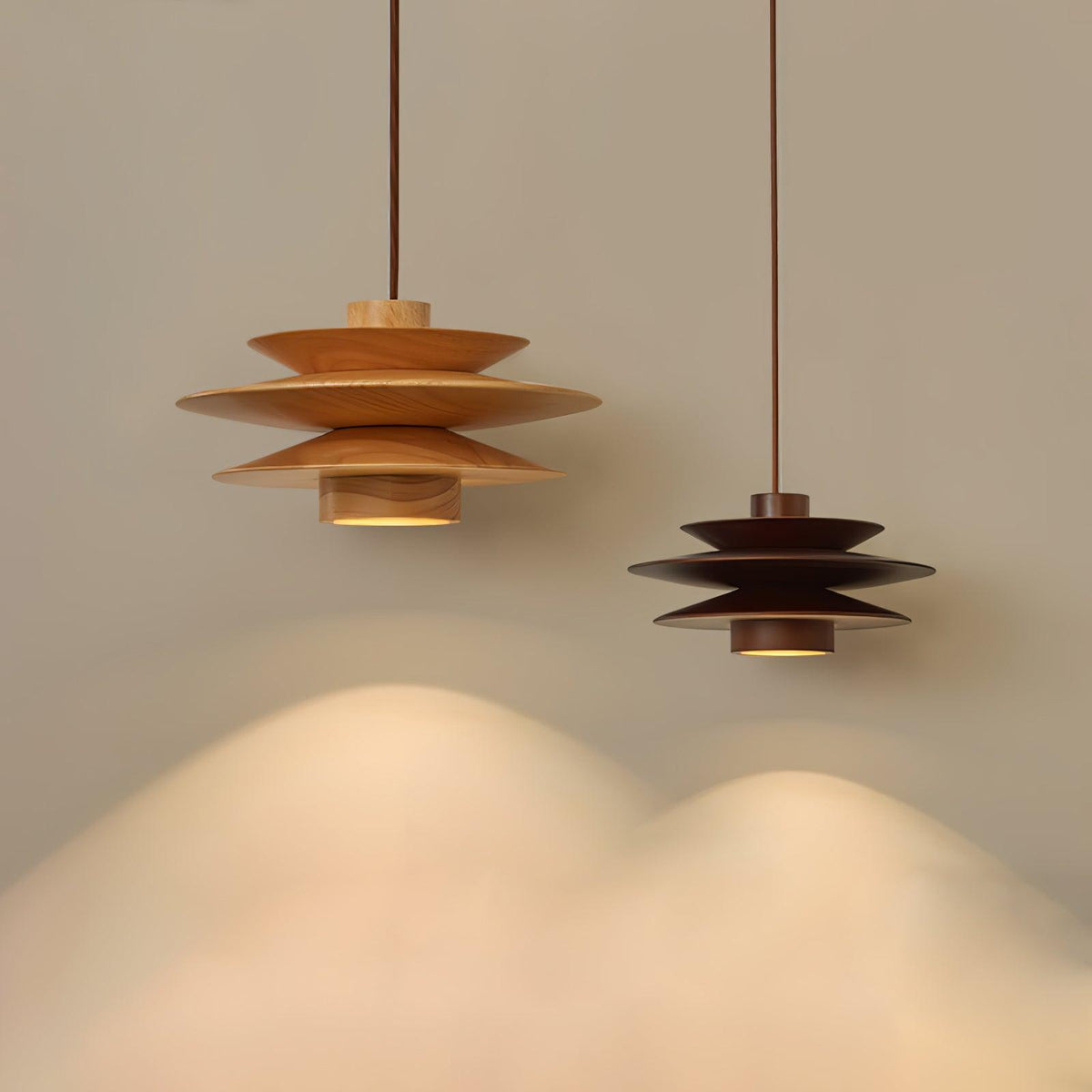 Tier Timber Pendant Light