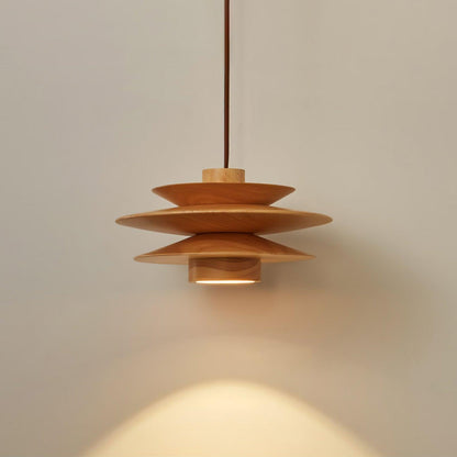 Tier Timber Pendant Light