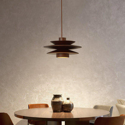 Tier Timber Pendant Light