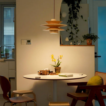 Tier Timber Pendant Light