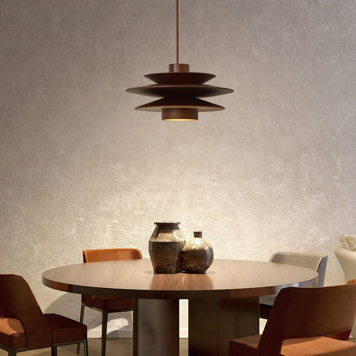Tier Timber Pendant Light