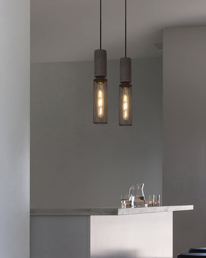 Mesh Cylinder Pendant Light