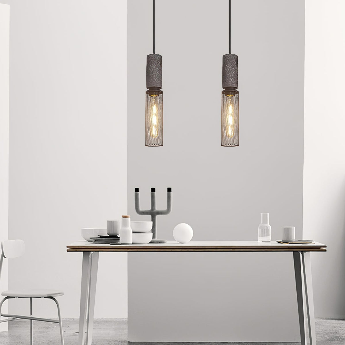 Mesh Cylinder Pendant Light