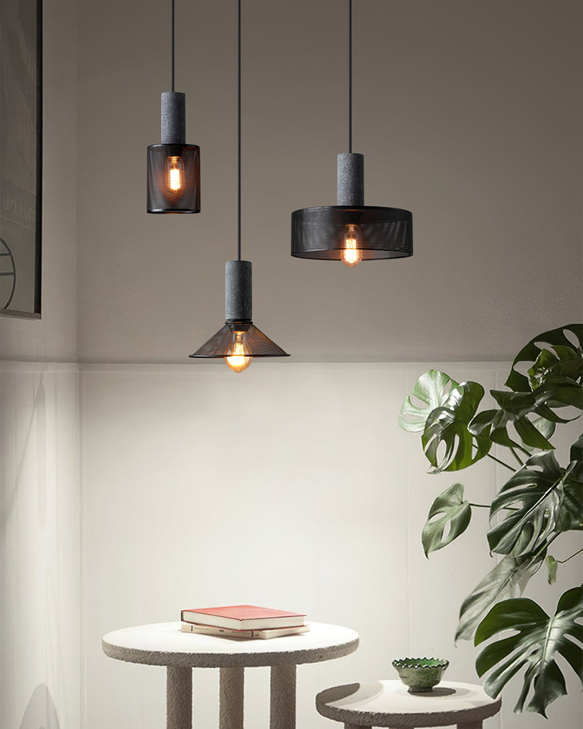 Mesh Cylinder Pendant Light