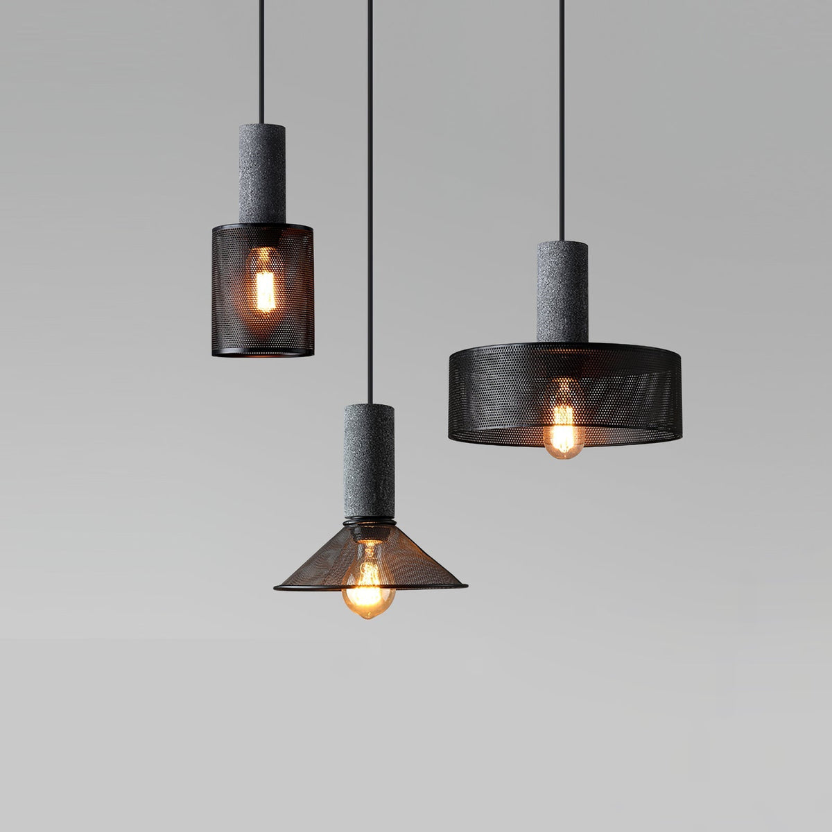 Mesh Cylinder Pendant Light