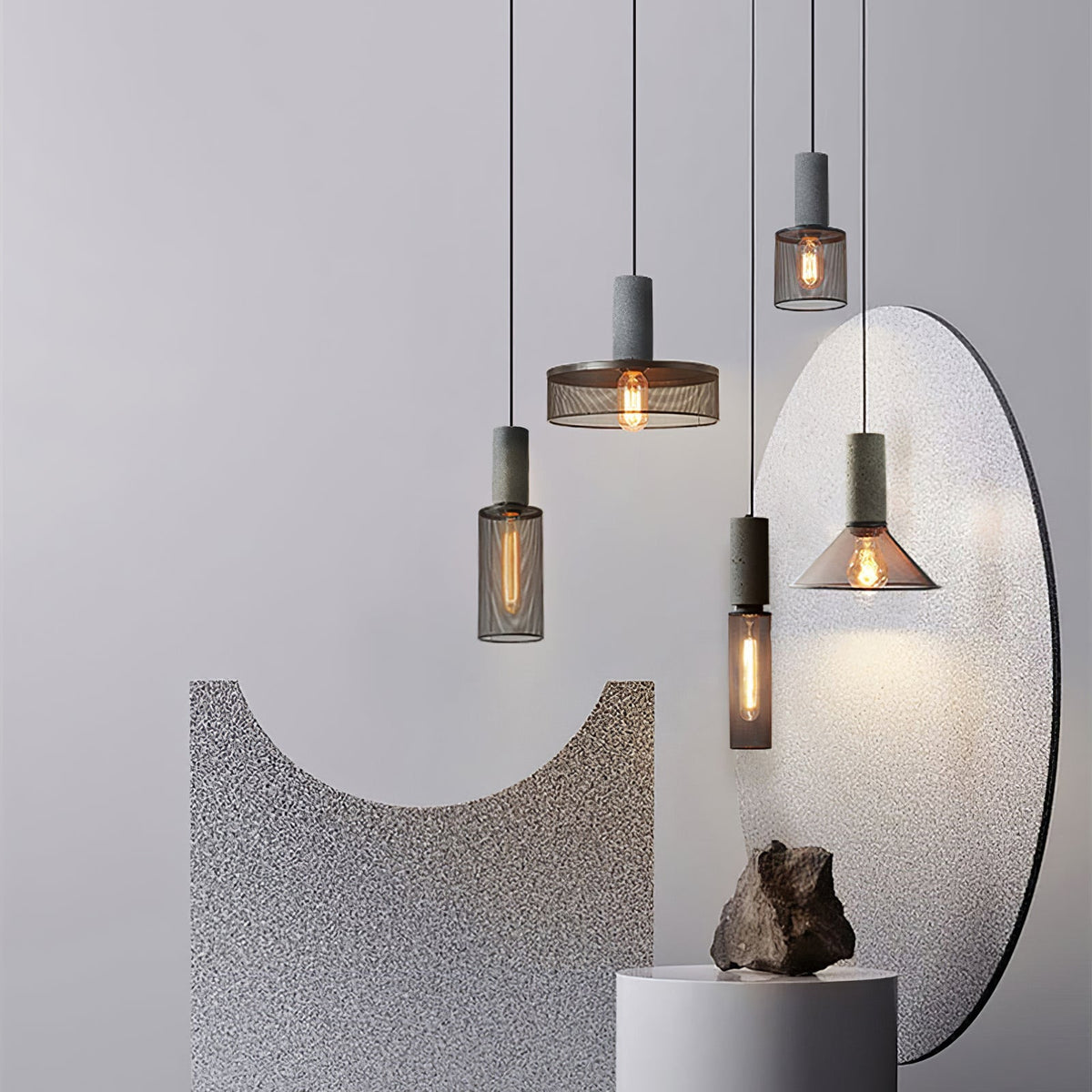Mesh Cylinder Pendant Light