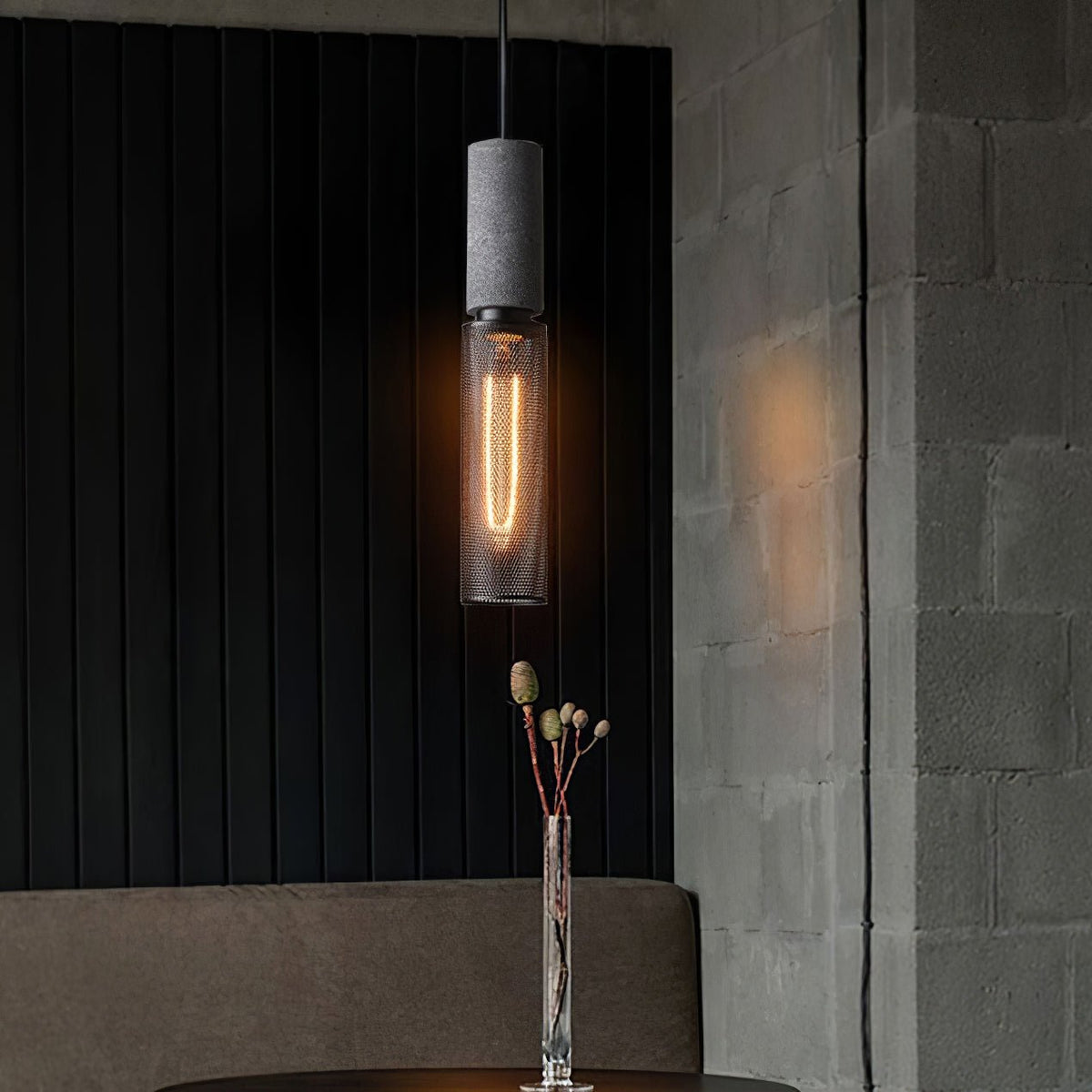 Mesh Cylinder Pendant Light
