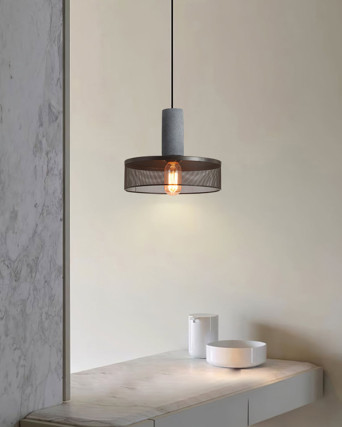 Mesh Cylinder Pendant Light