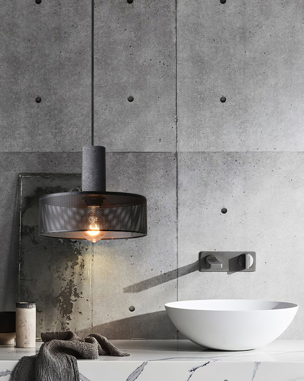 Mesh Cylinder Pendant Light