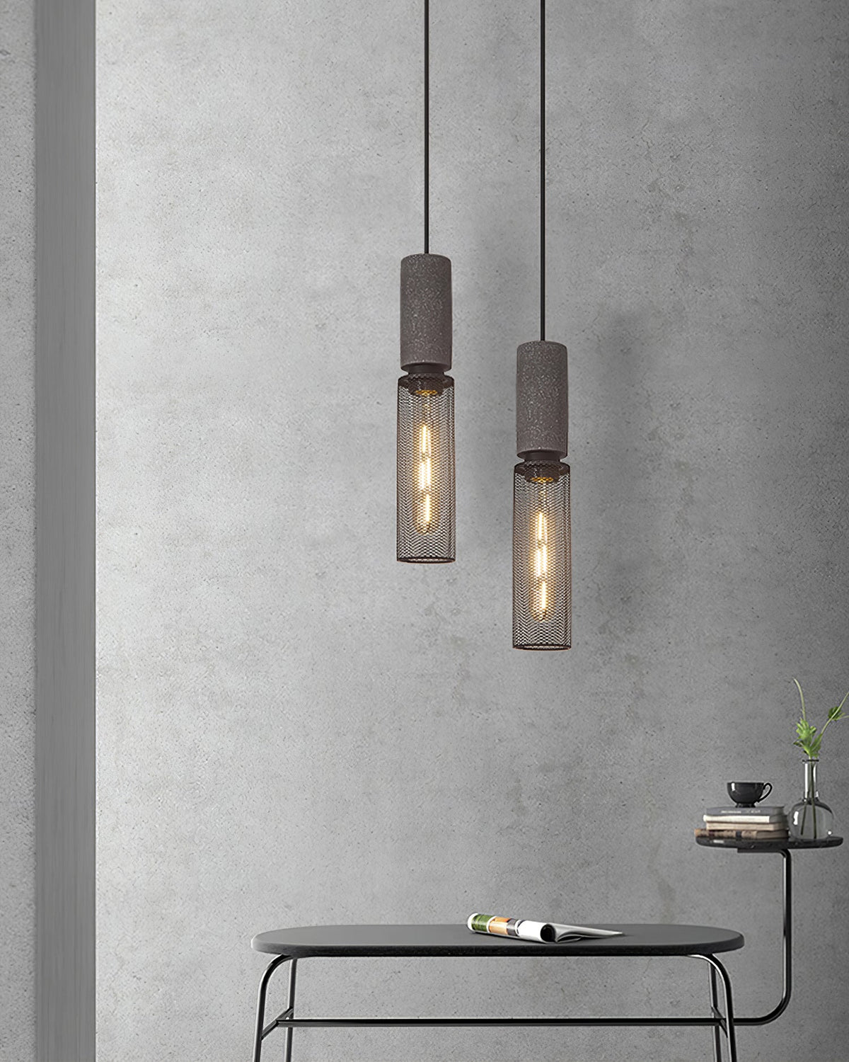 Mesh Cylinder Pendant Light