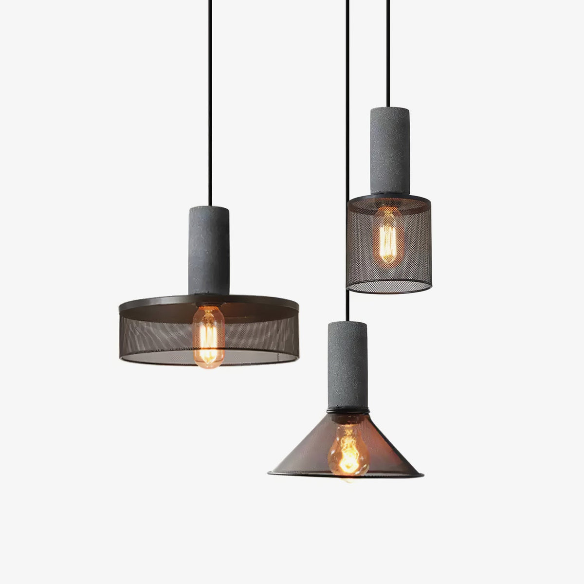 Mesh Cylinder Pendant Light