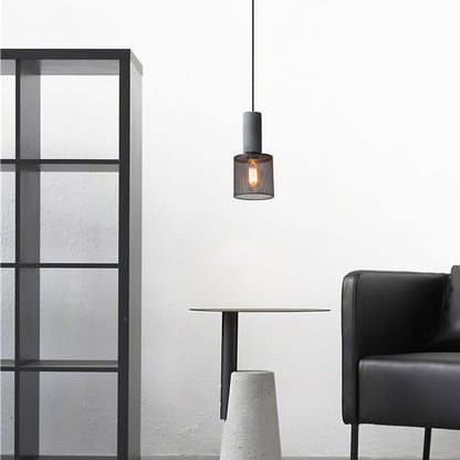 Mesh Cylinder Pendant Light