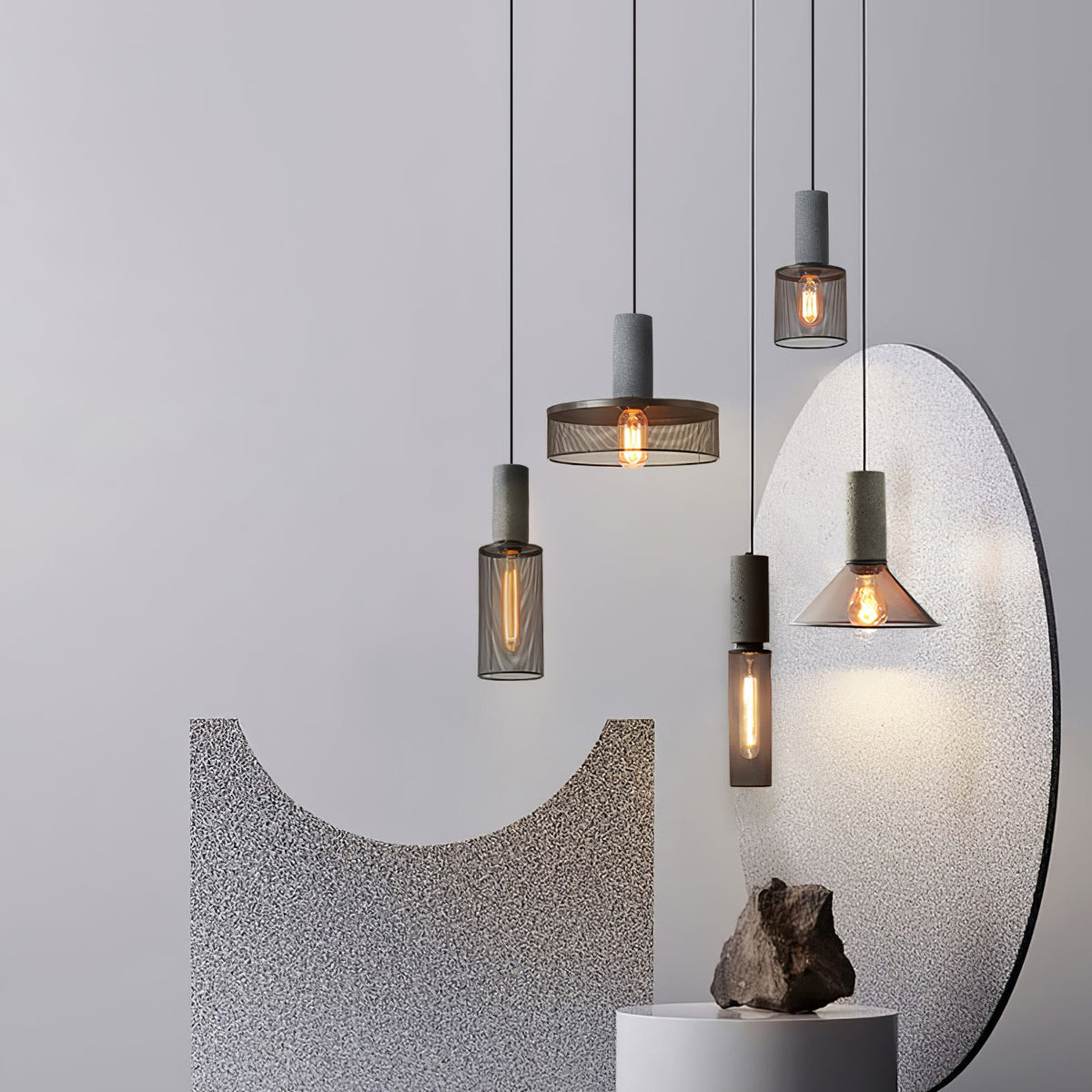Mesh Cylinder Pendant Light
