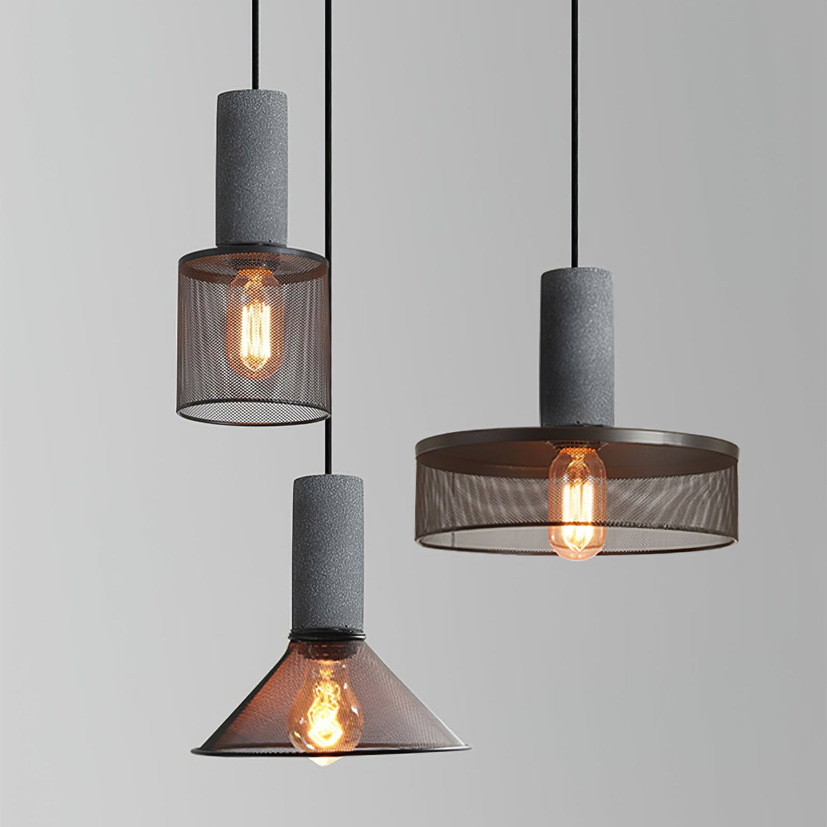 Mesh Cylinder Pendant Light