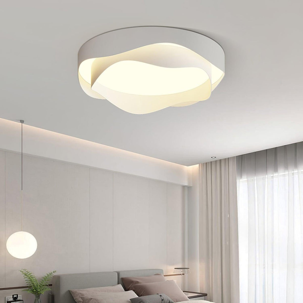 Wave Drum Ceiling Light