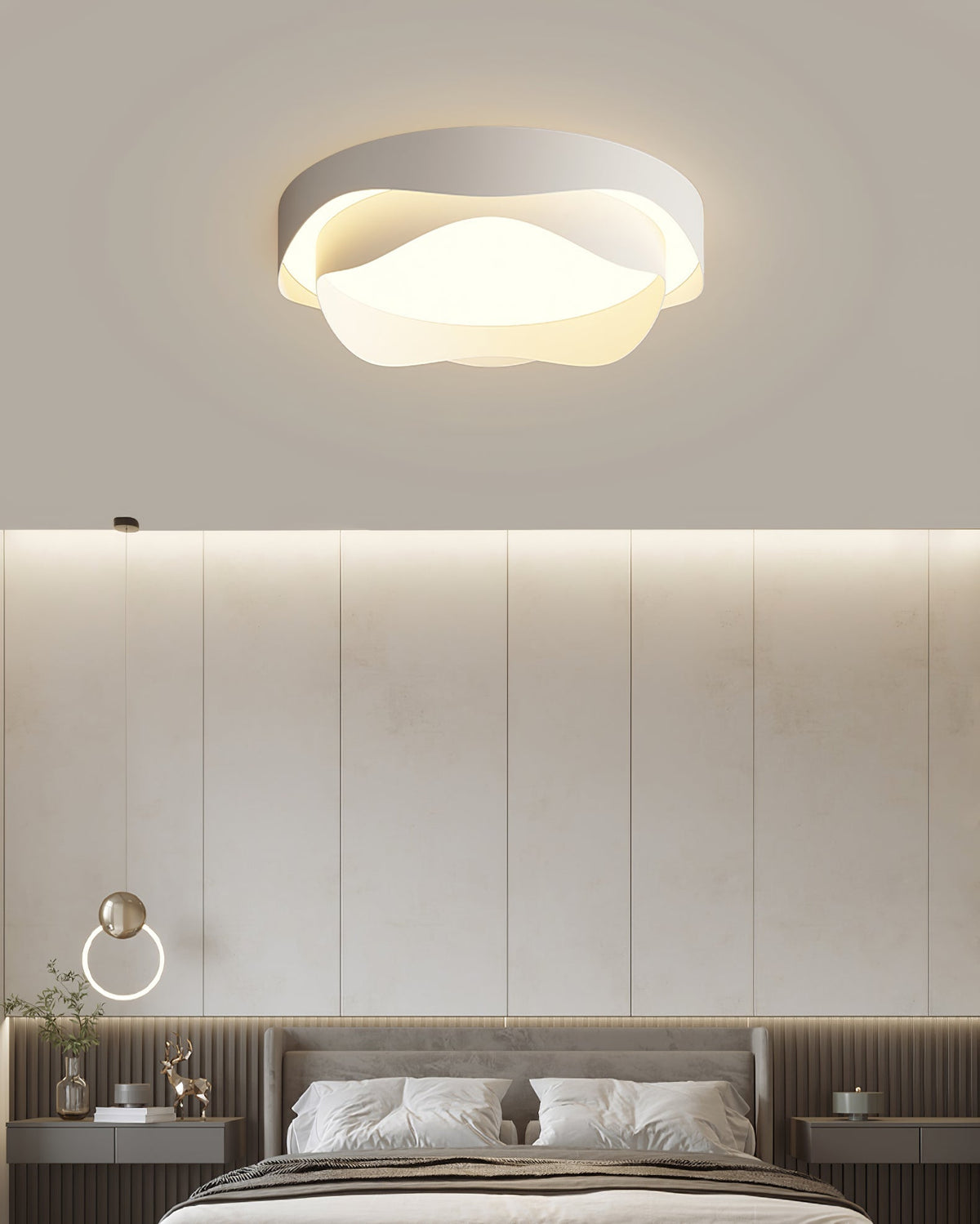 Wave Drum Ceiling Light