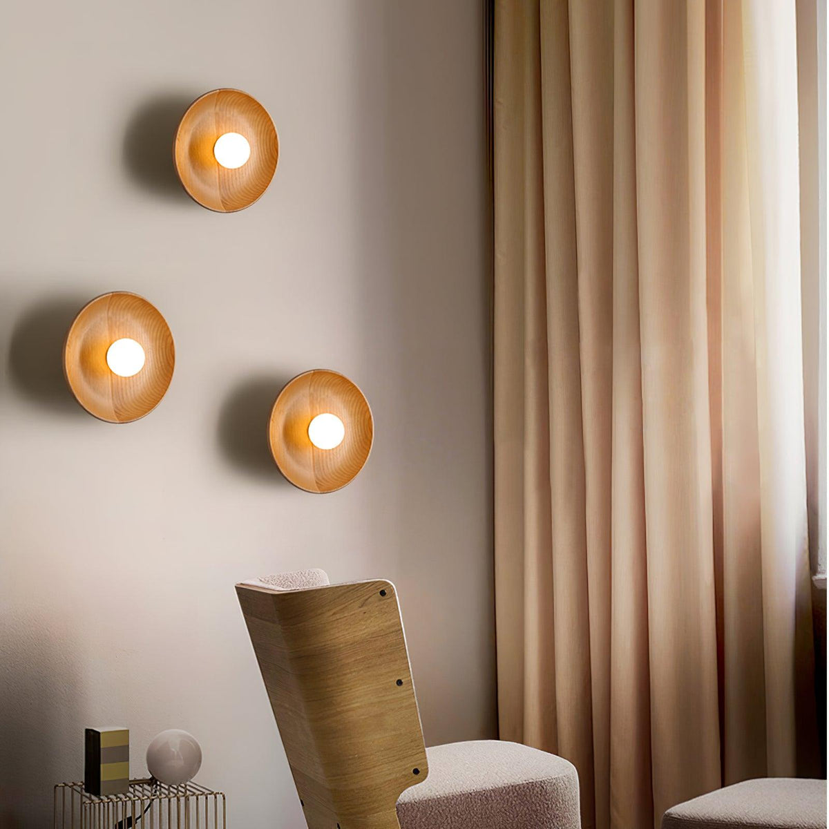 Timber Halo Wall Light