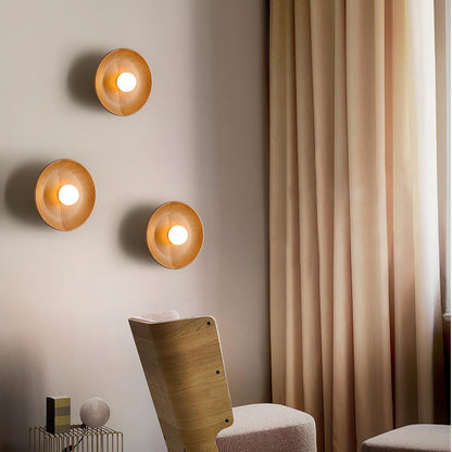 Timber Halo Wall Light
