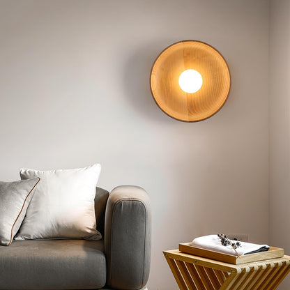 Timber Halo Wall Light