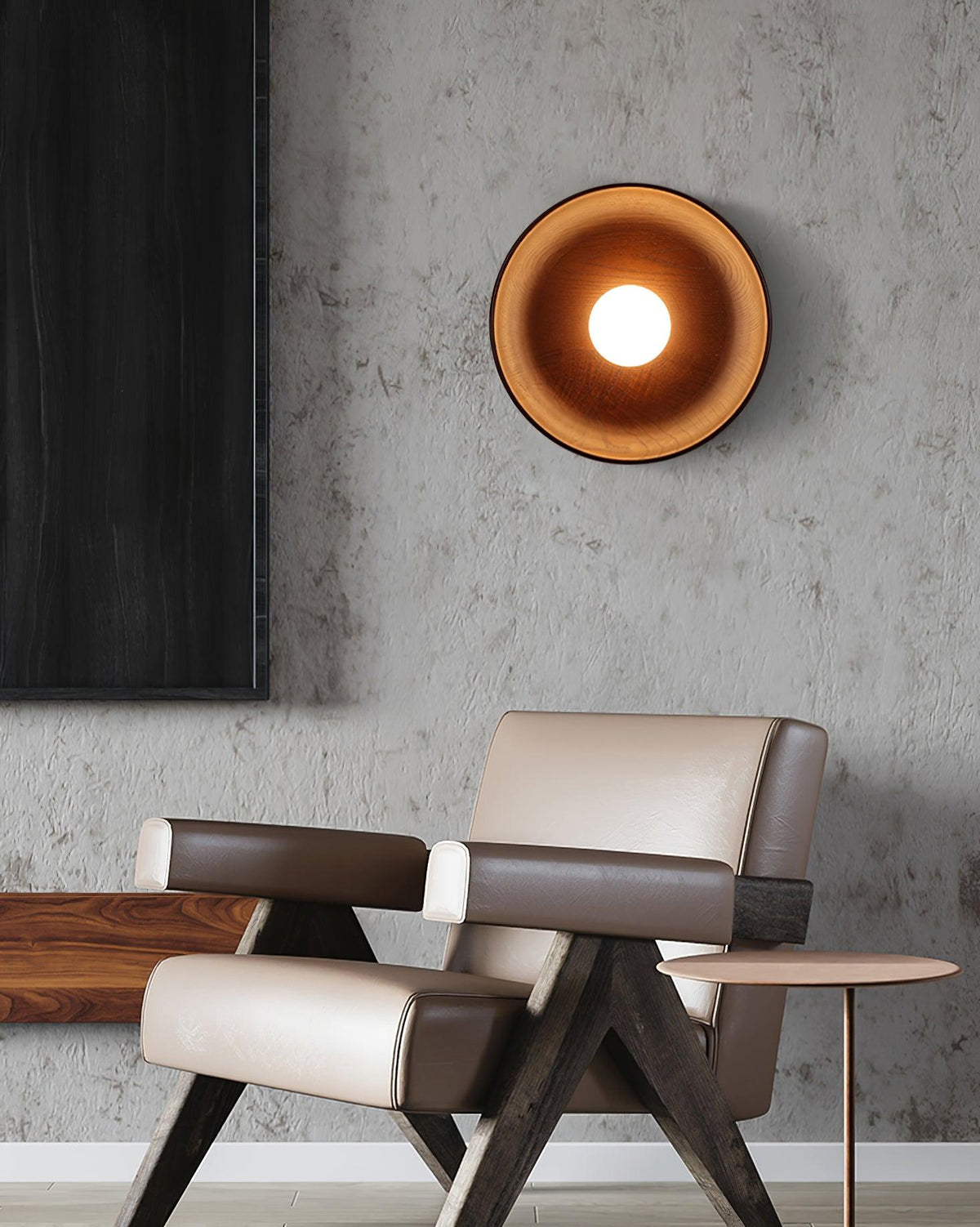 Timber Halo Wall Light
