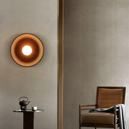 Timber Halo Wall Light