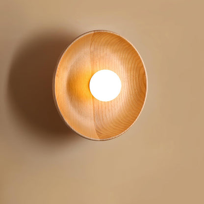 Timber Halo Wall Light