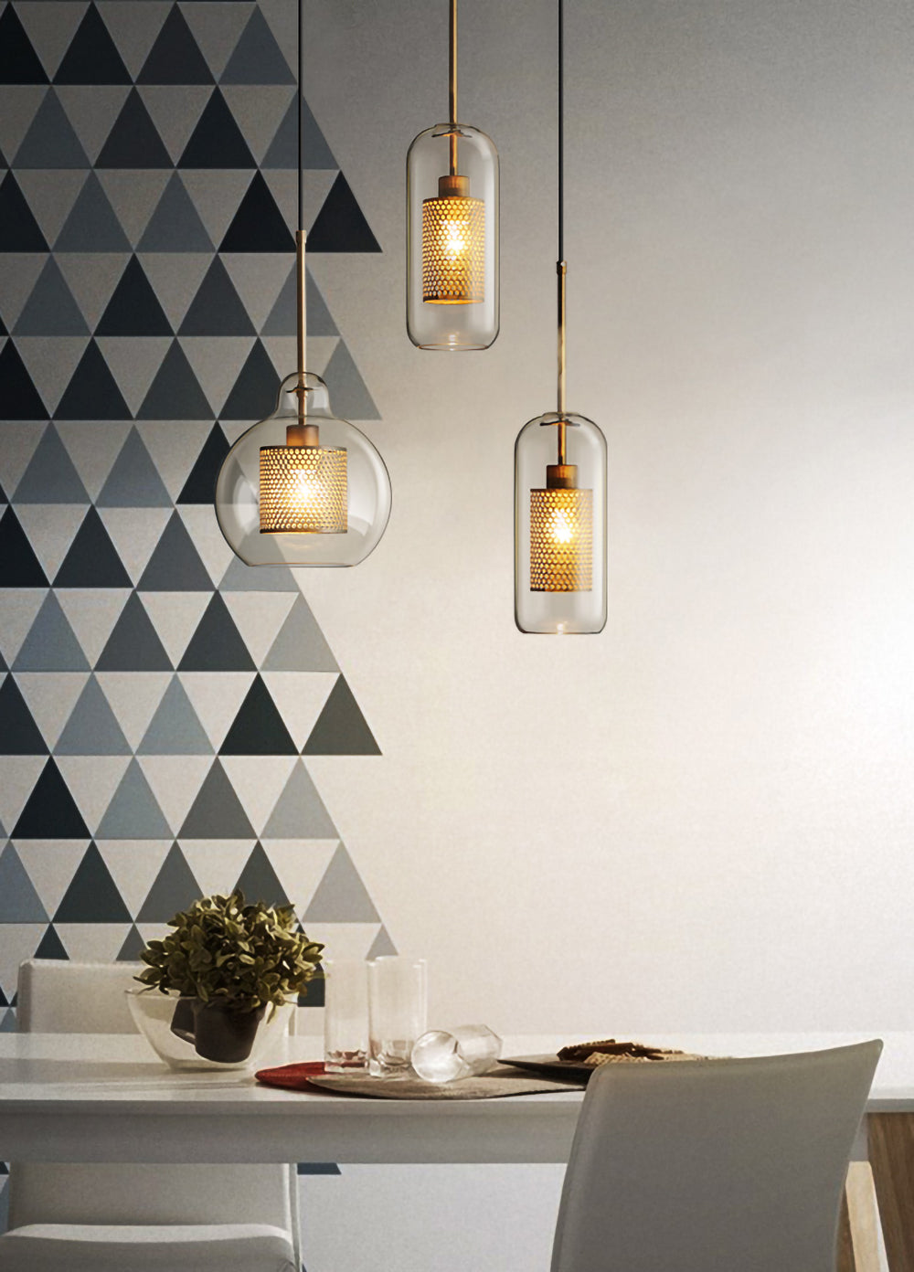 Clear Cluster Pendant Light