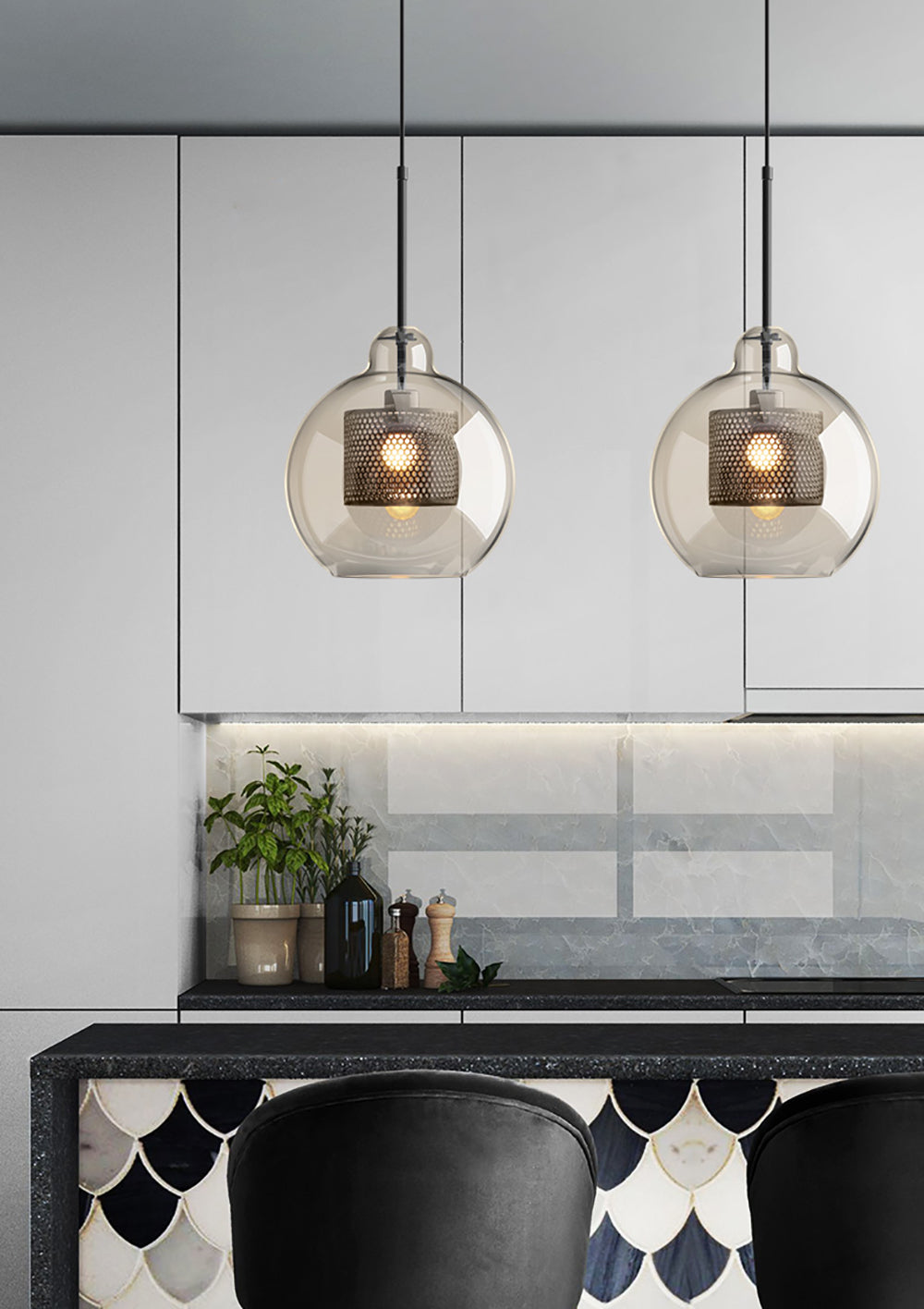 Clear Cluster Pendant Light