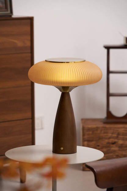Reed Timber Table Lamp