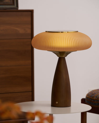 Reed Timber Table Lamp