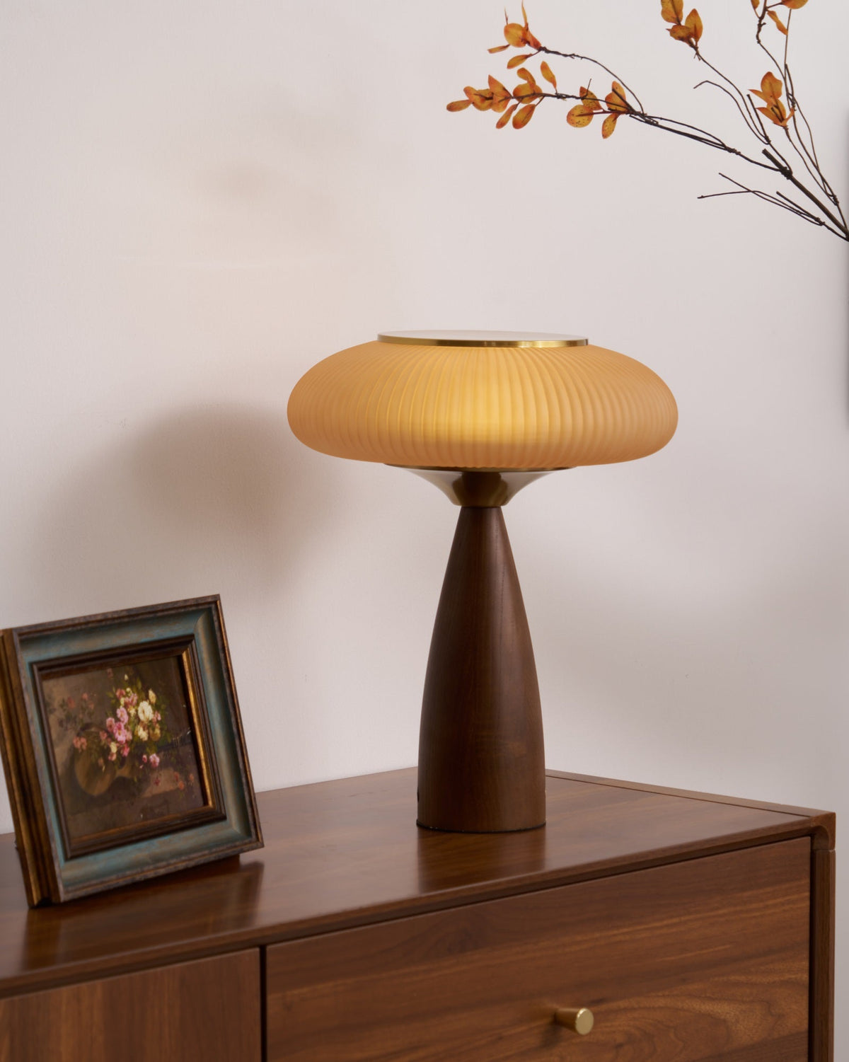 Reed Timber Table Lamp