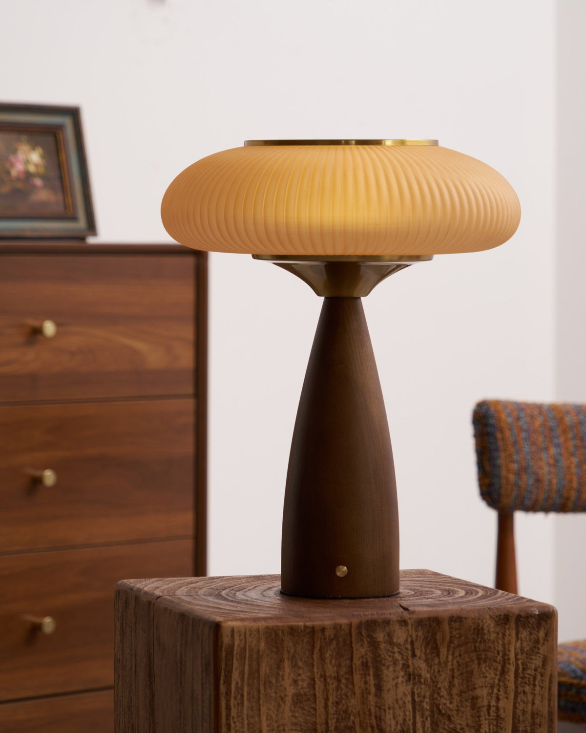 Reed Timber Table Lamp