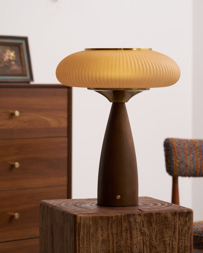 Reed Timber Table Lamp