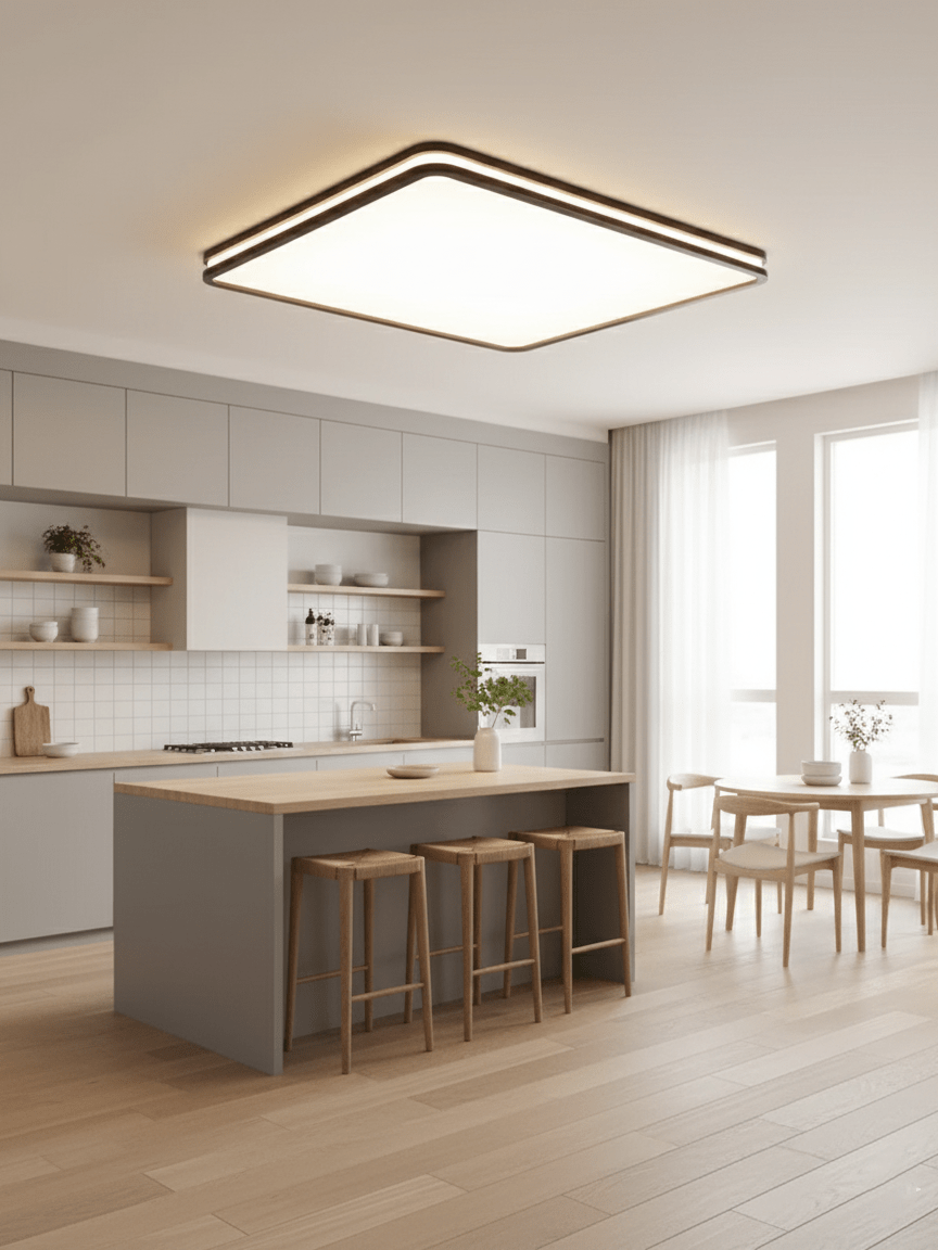 Double Rim Ceiling Light