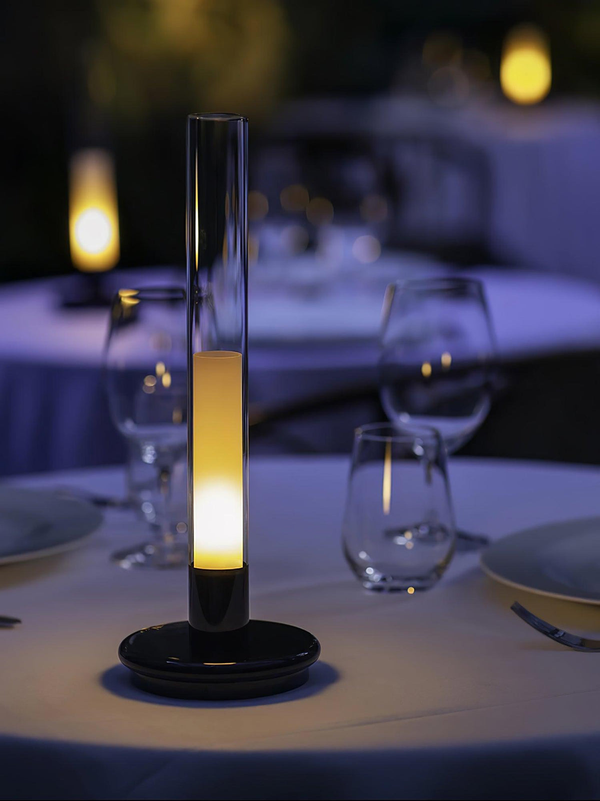 Fine Column Portable Table Lamp