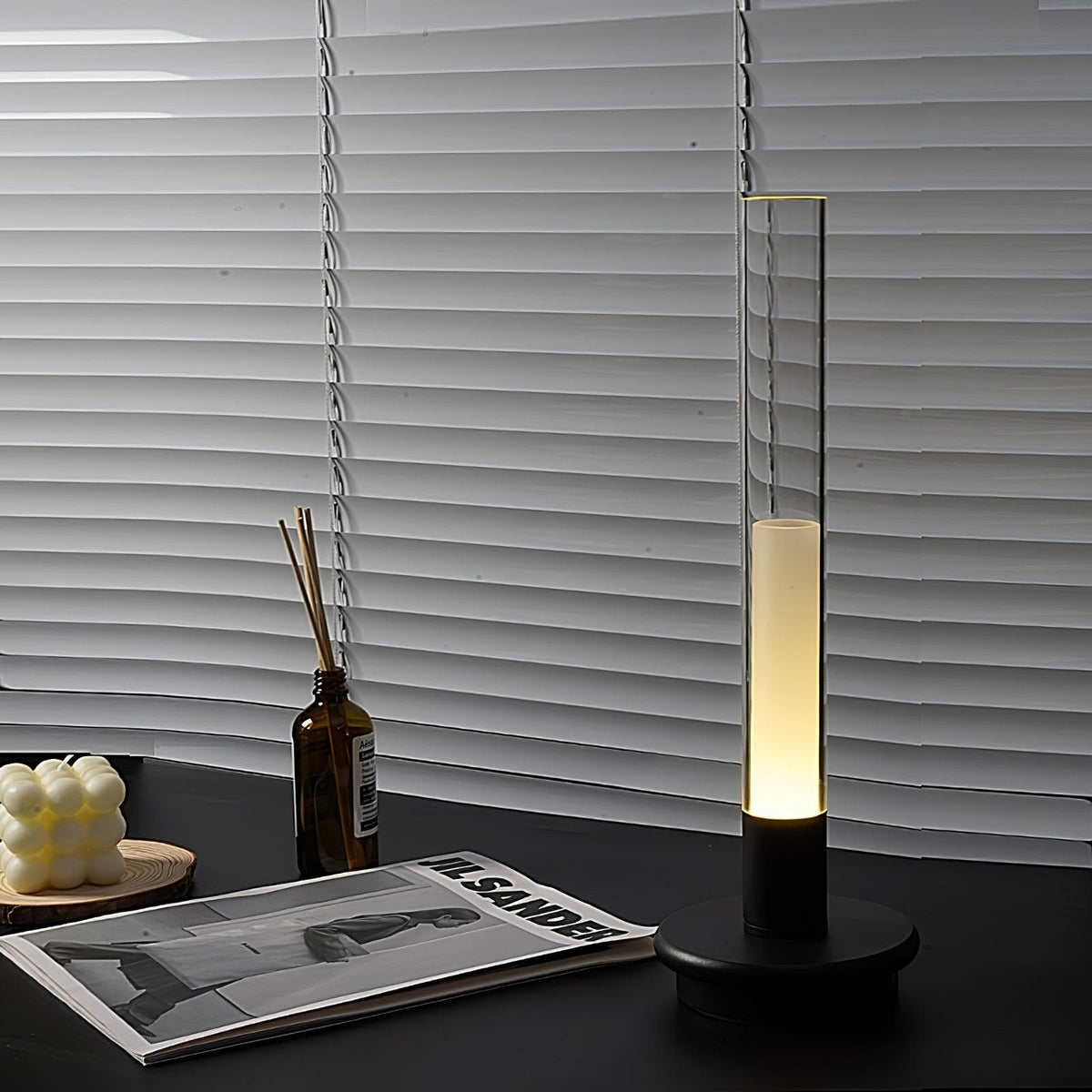 Fine Column Portable Table Lamp