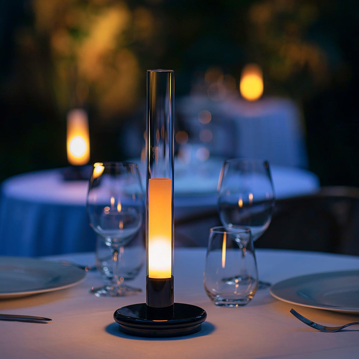 Fine Column Portable Table Lamp