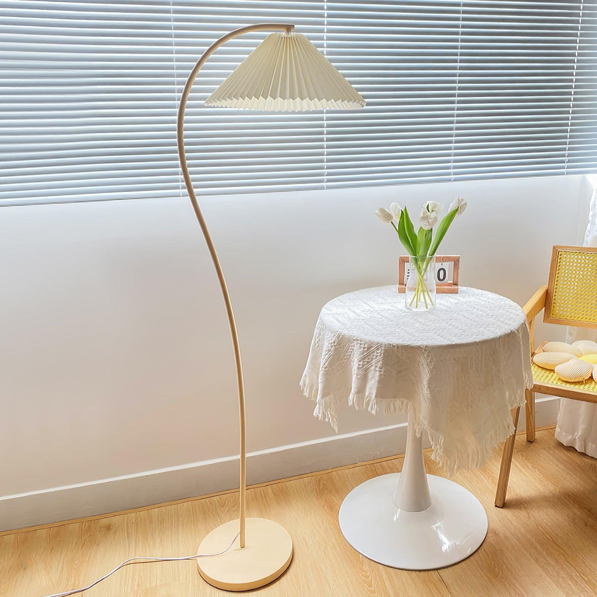 Arc Pleat Floor Lamp