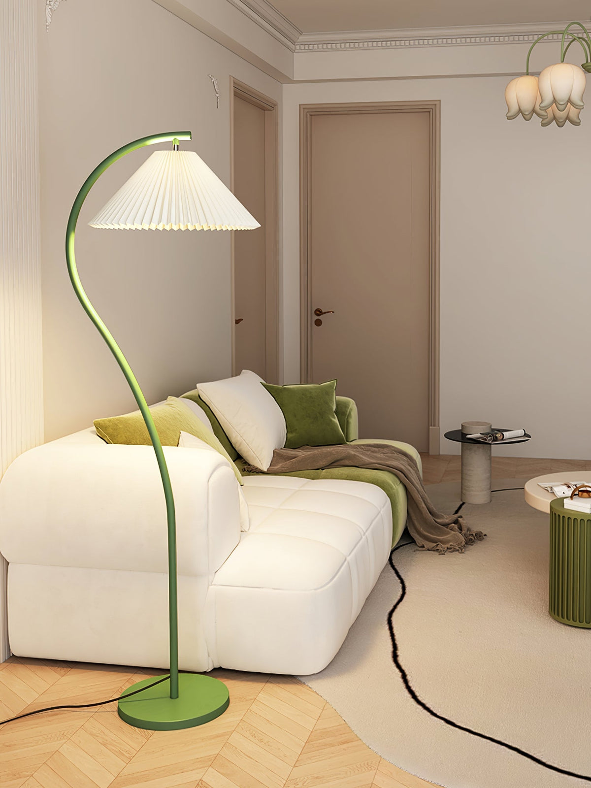 Arc Pleat Floor Lamp