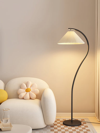 Arc Pleat Floor Lamp