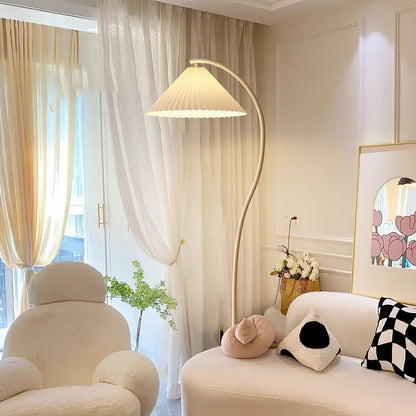 Arc Pleat Floor Lamp