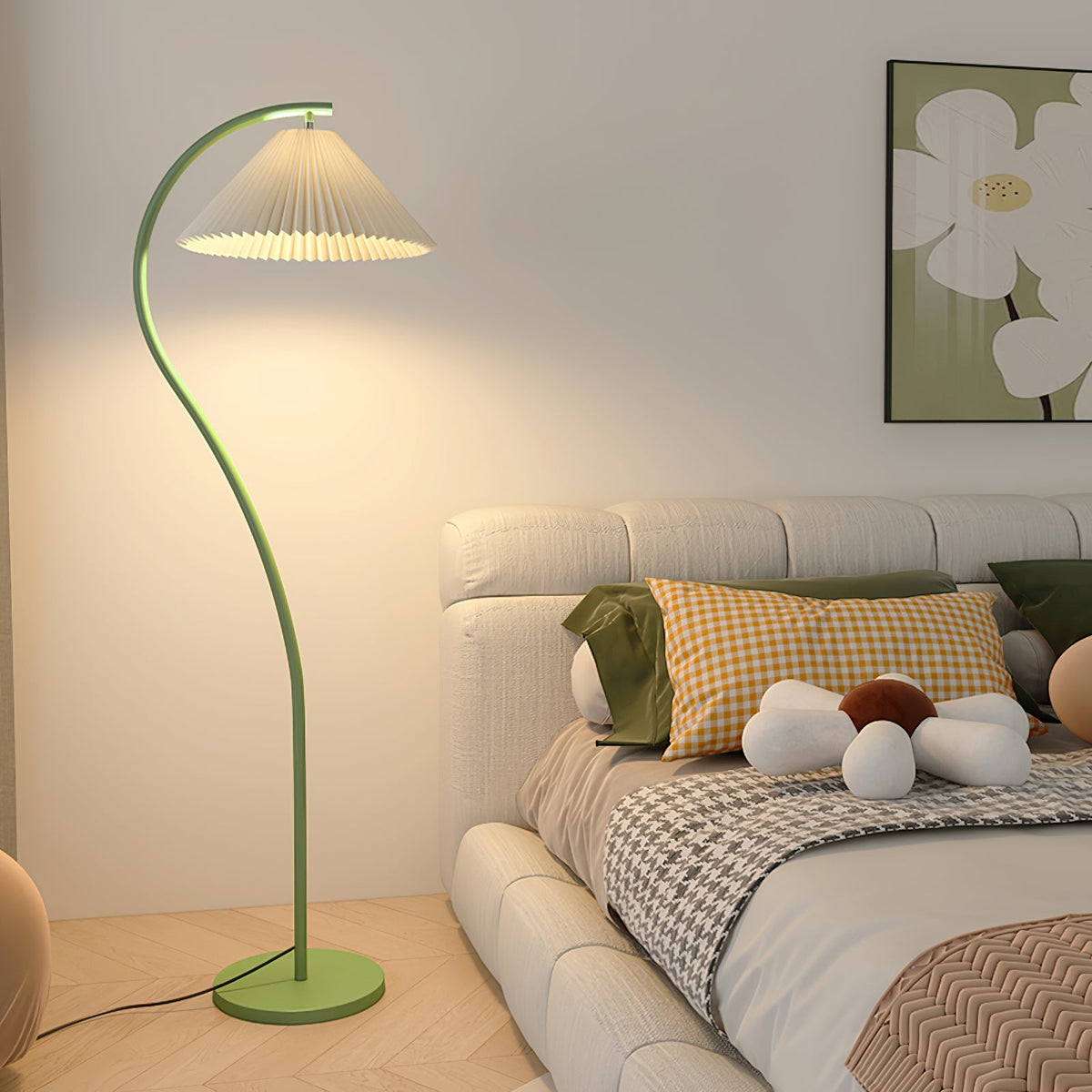 Arc Pleat Floor Lamp