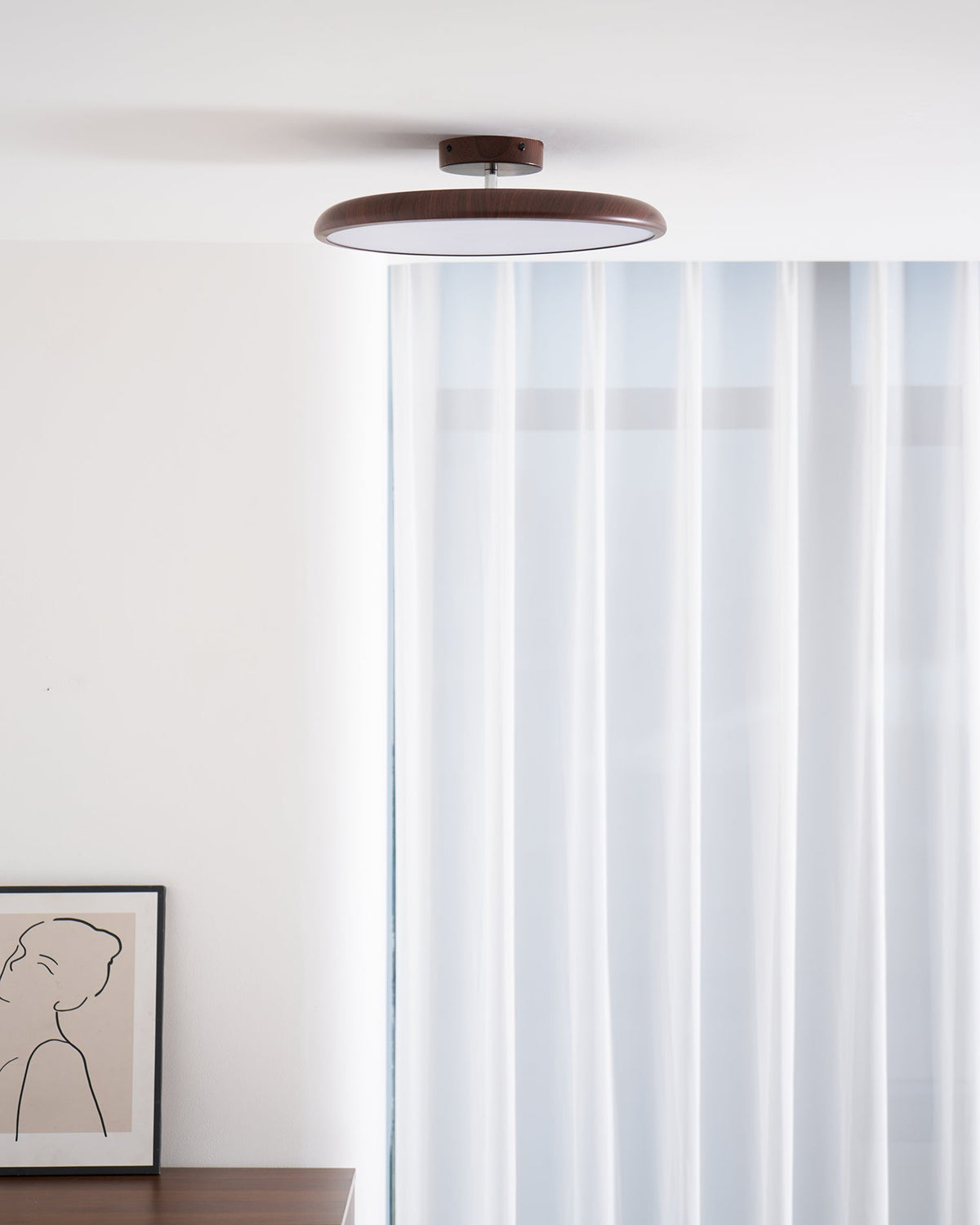 Timber Halo Ceiling Light