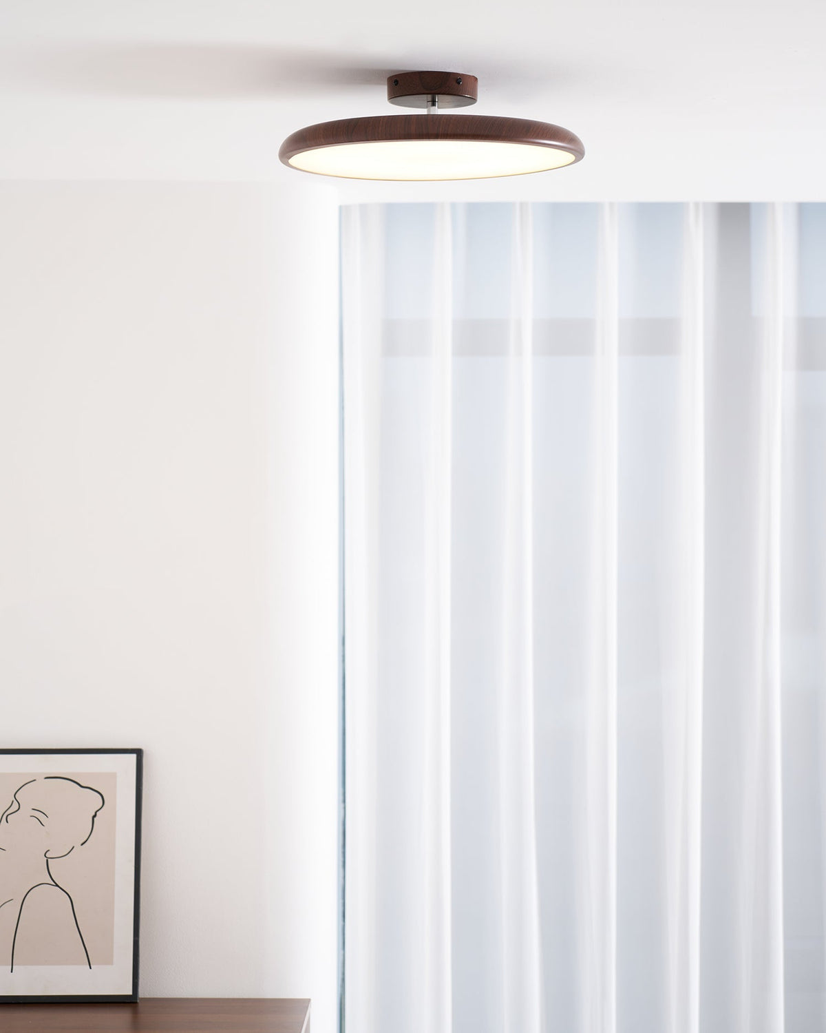 Timber Halo Ceiling Light