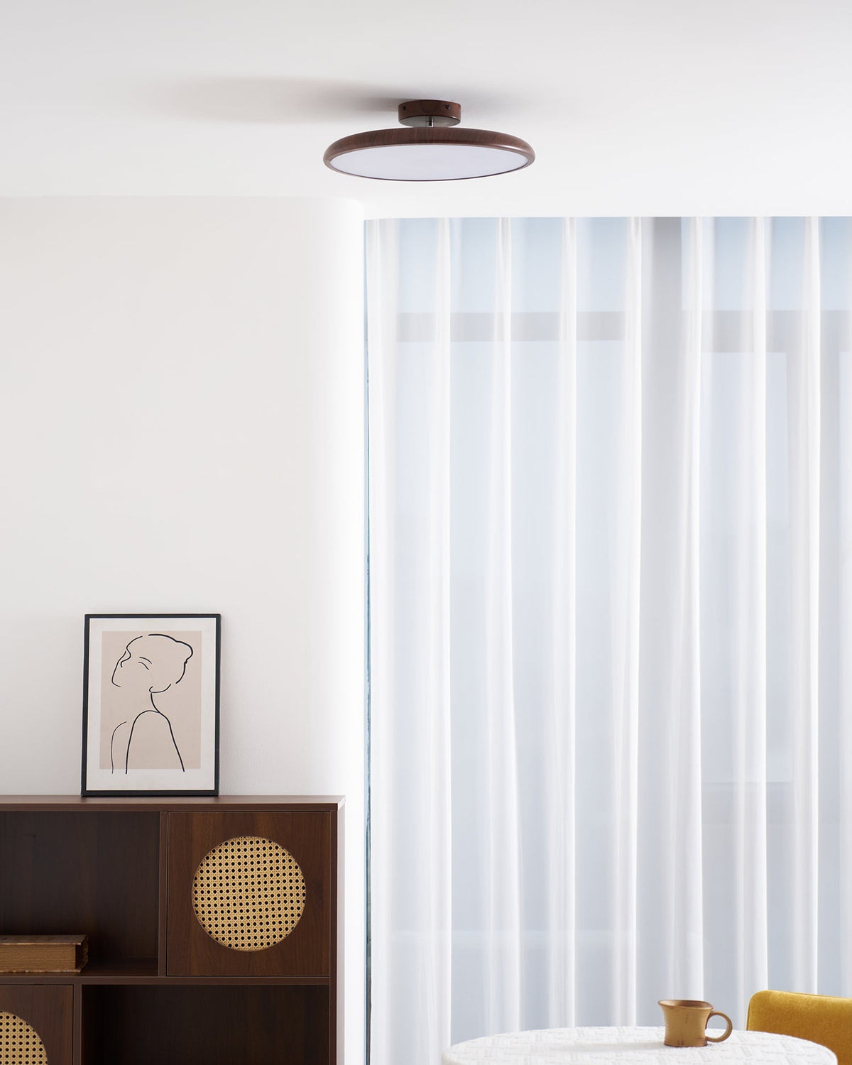 Timber Halo Ceiling Light