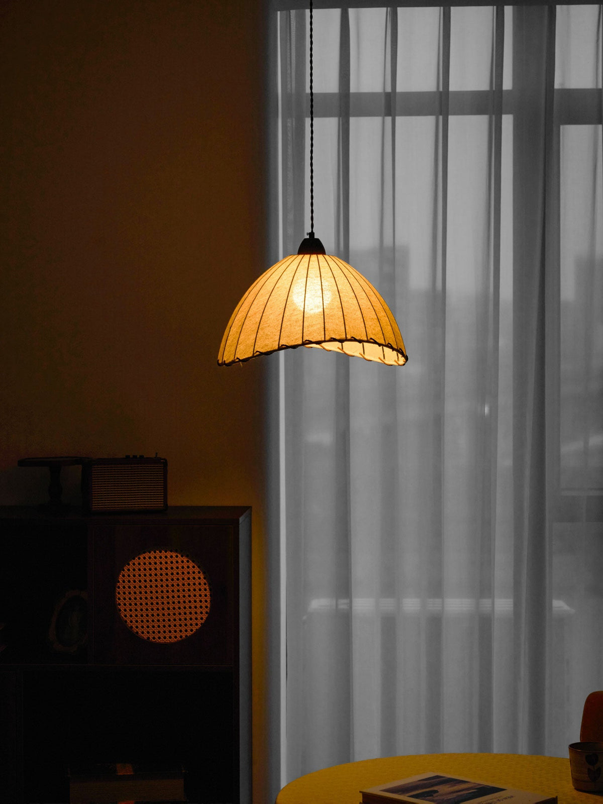 Woven Bell Pendant Light