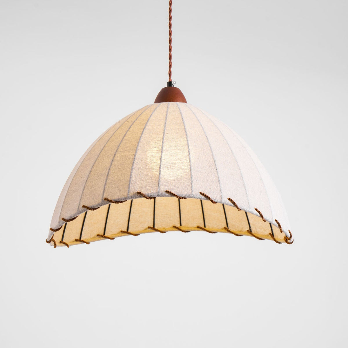 Woven Bell Pendant Light
