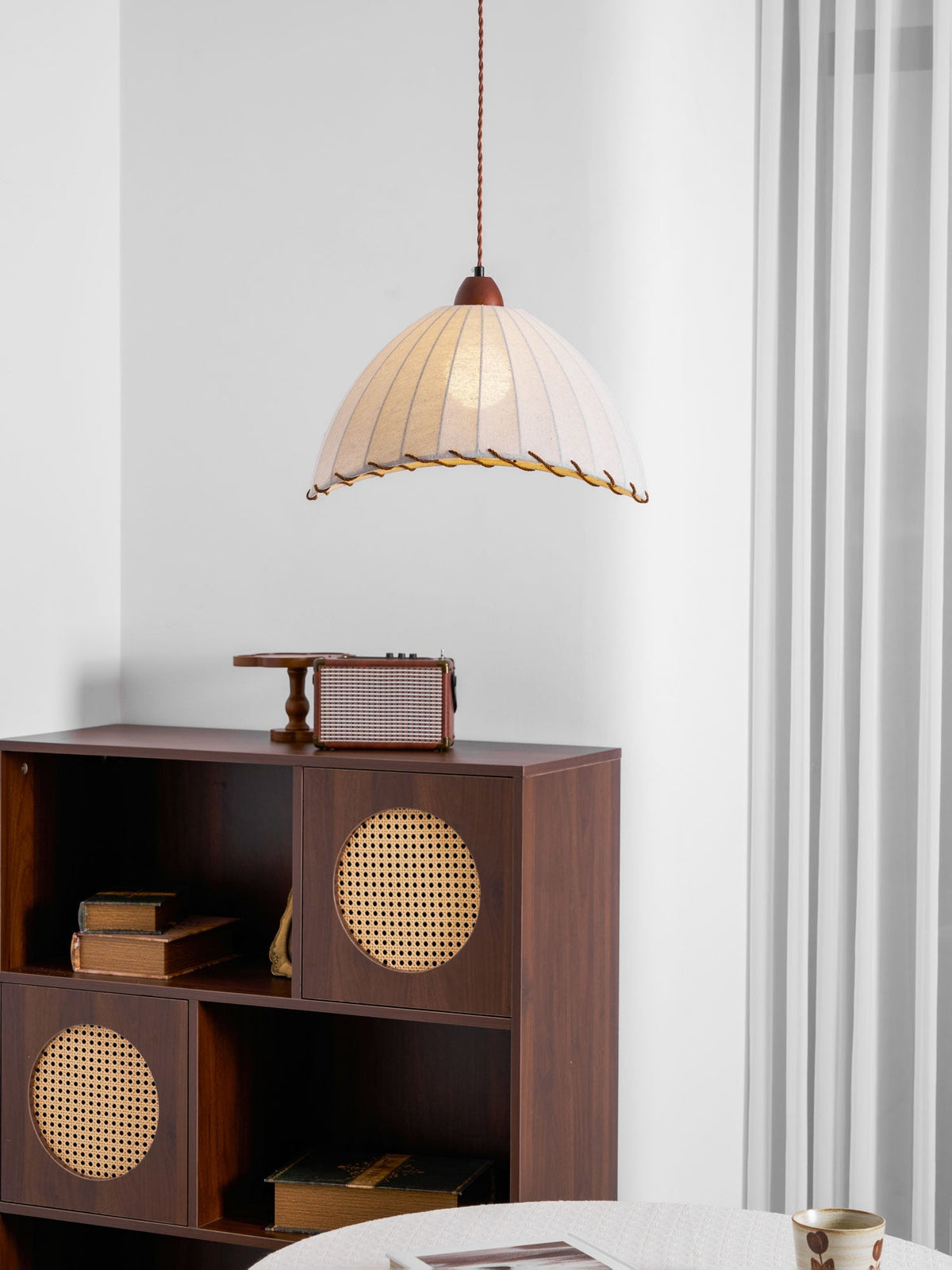 Woven Bell Pendant Light