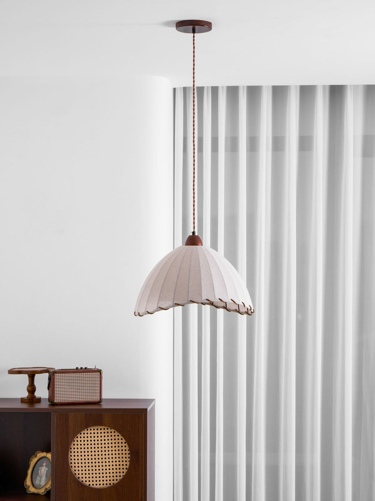 Woven Bell Pendant Light