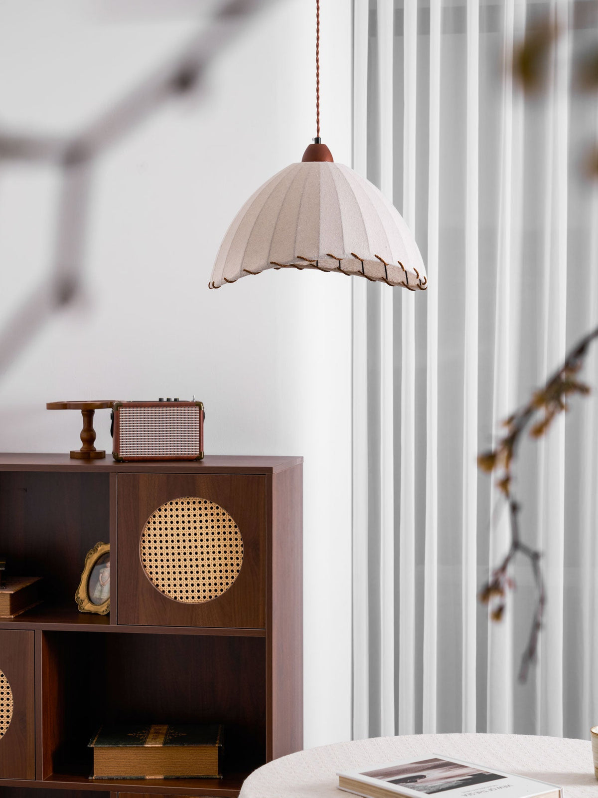 Woven Bell Pendant Light